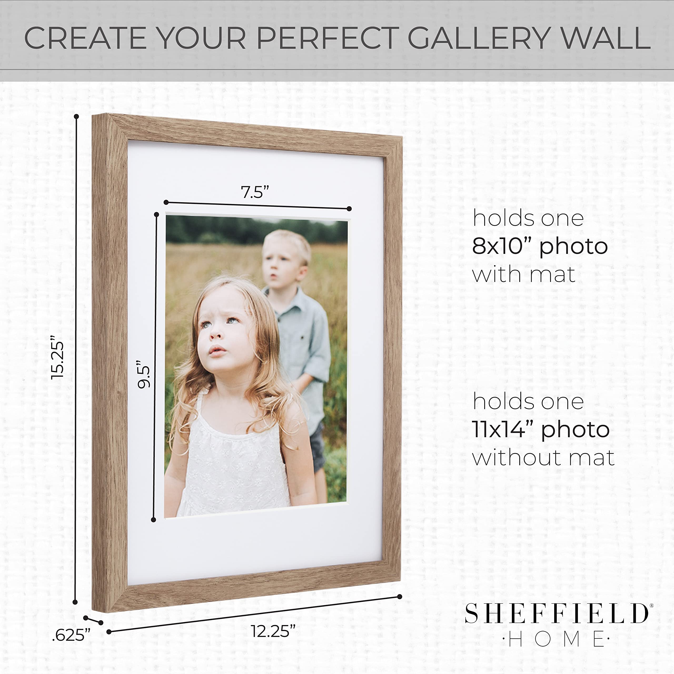 Sheffield Home Gallery-Wall Set packaging unboxing demonstrates secure packaging and drop-tested safety