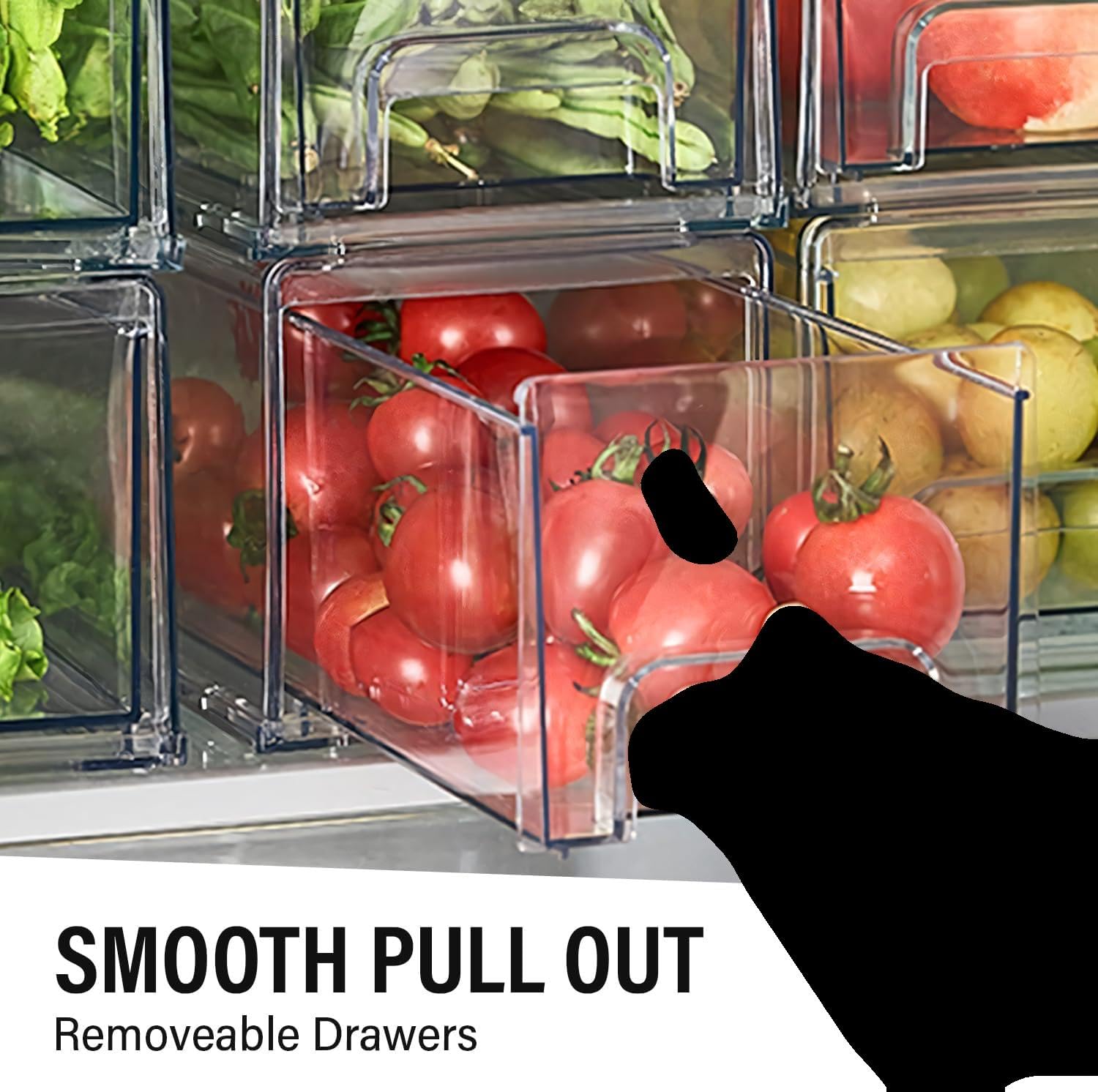 ShelfShaper clear drawer bin closet storage simplifies folding and sorting clothes