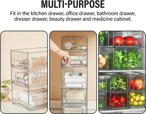 ShelfShaper clear drawer bin office organization keeps supplies visible and accessible