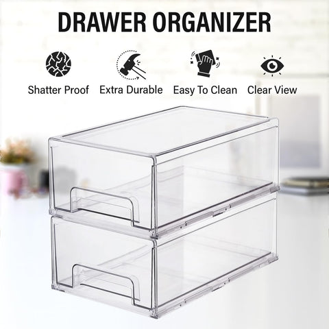 ShelfShaper clear drawer bin pantry storage makes canned goods easy to find