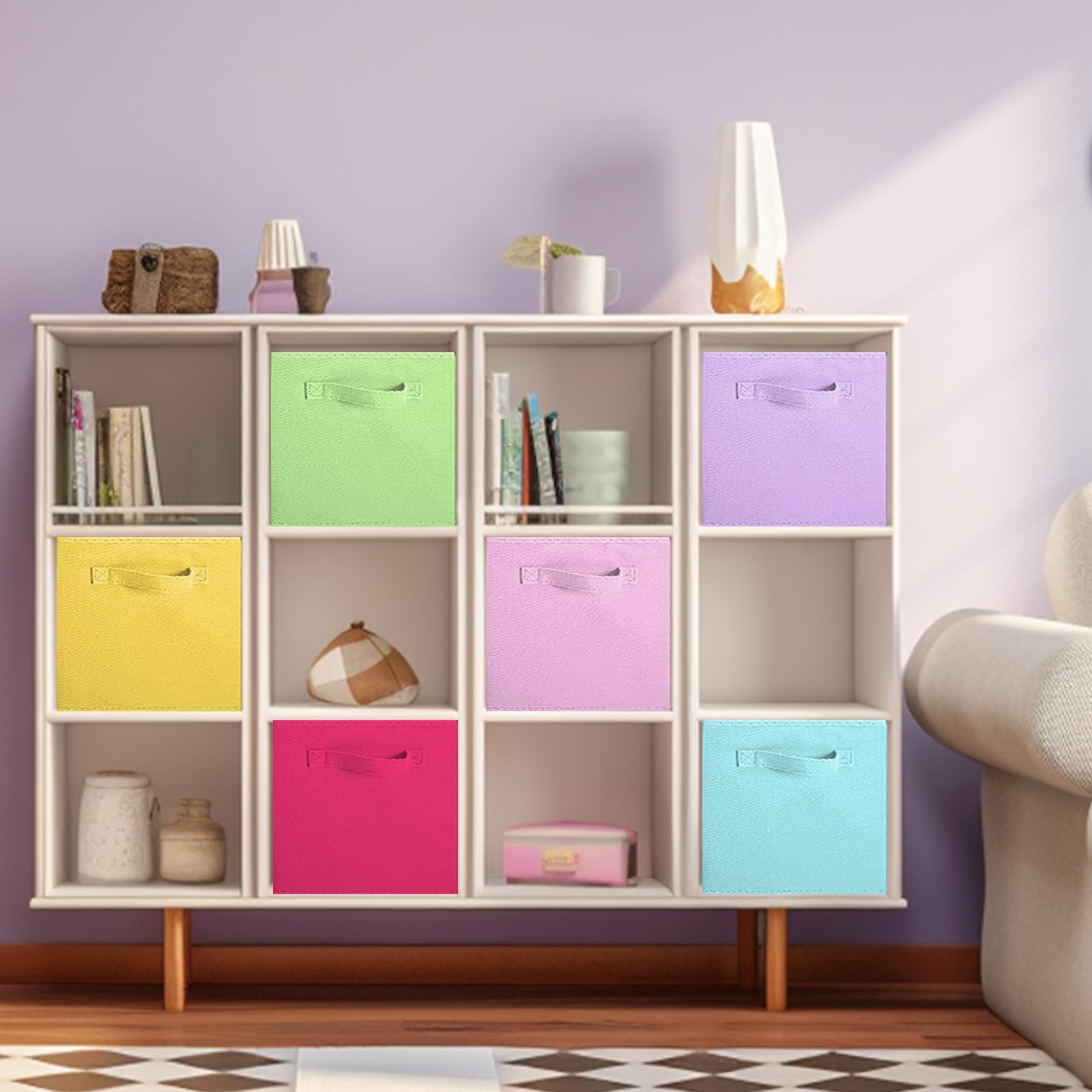 ShellKingdom foldable cube with collapsible design for easy stowaway.