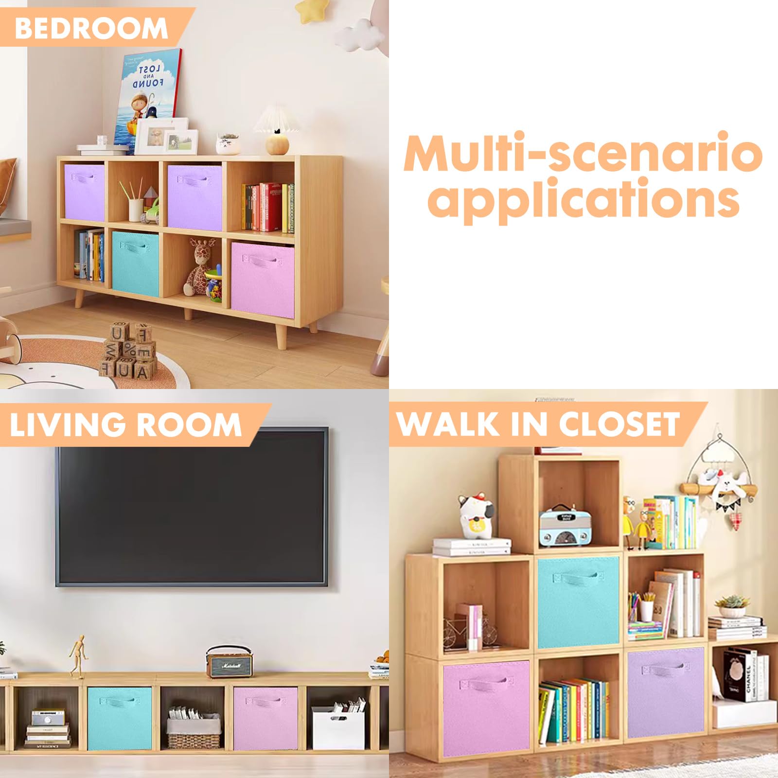 ShellKingdom storage bin with side handles for portable organizing on the go.