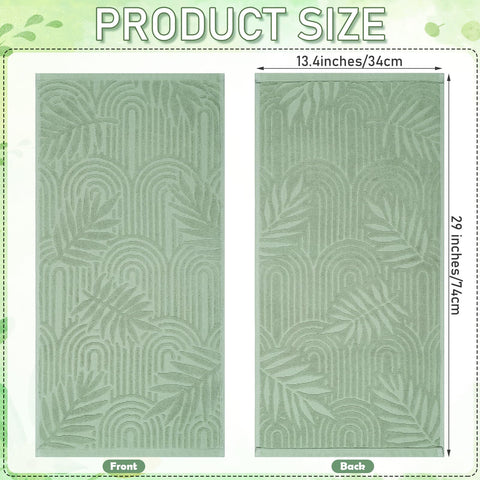 Shemilly jacquard leaves towel close up highlighting textured 3D pattern