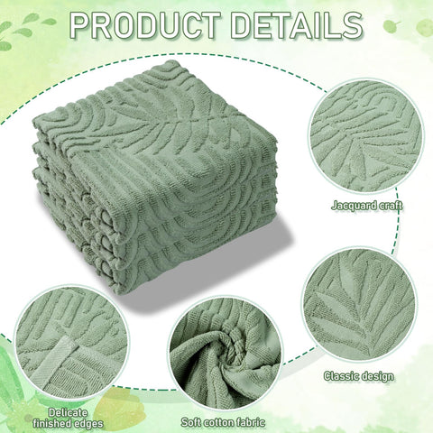 Shemilly leaves towel sage green adds boho charm to bathrooms