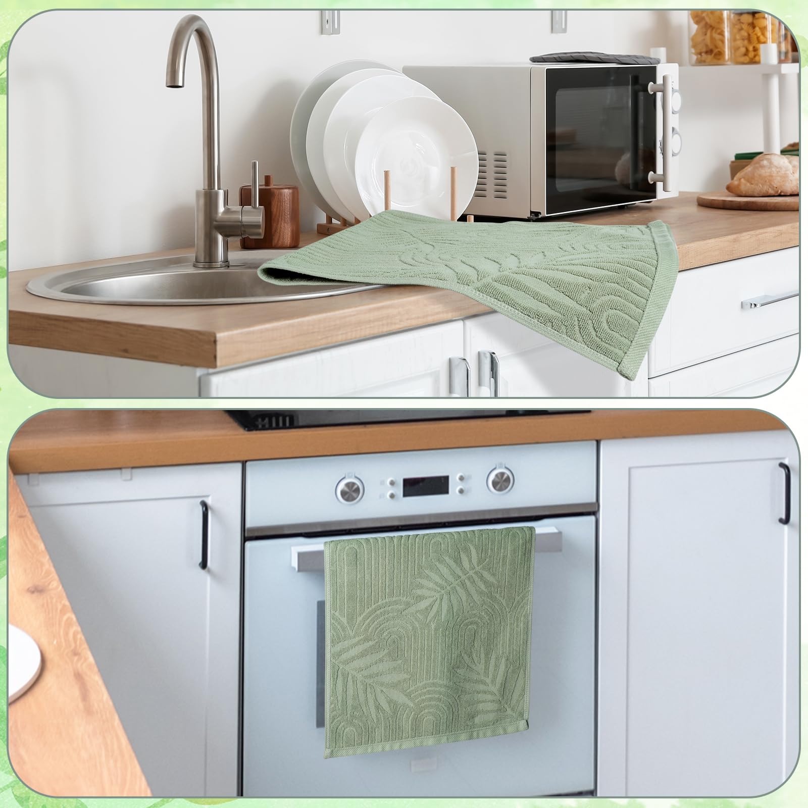 Shemilly leaves towel as spring decor suitable for gifting