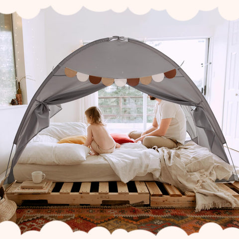 Sherilyn bed tent floor or bed use creates flexible play and napping space.