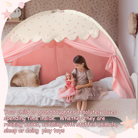 Sherilyn canopy tent fabric is machine washable for easy cleaning