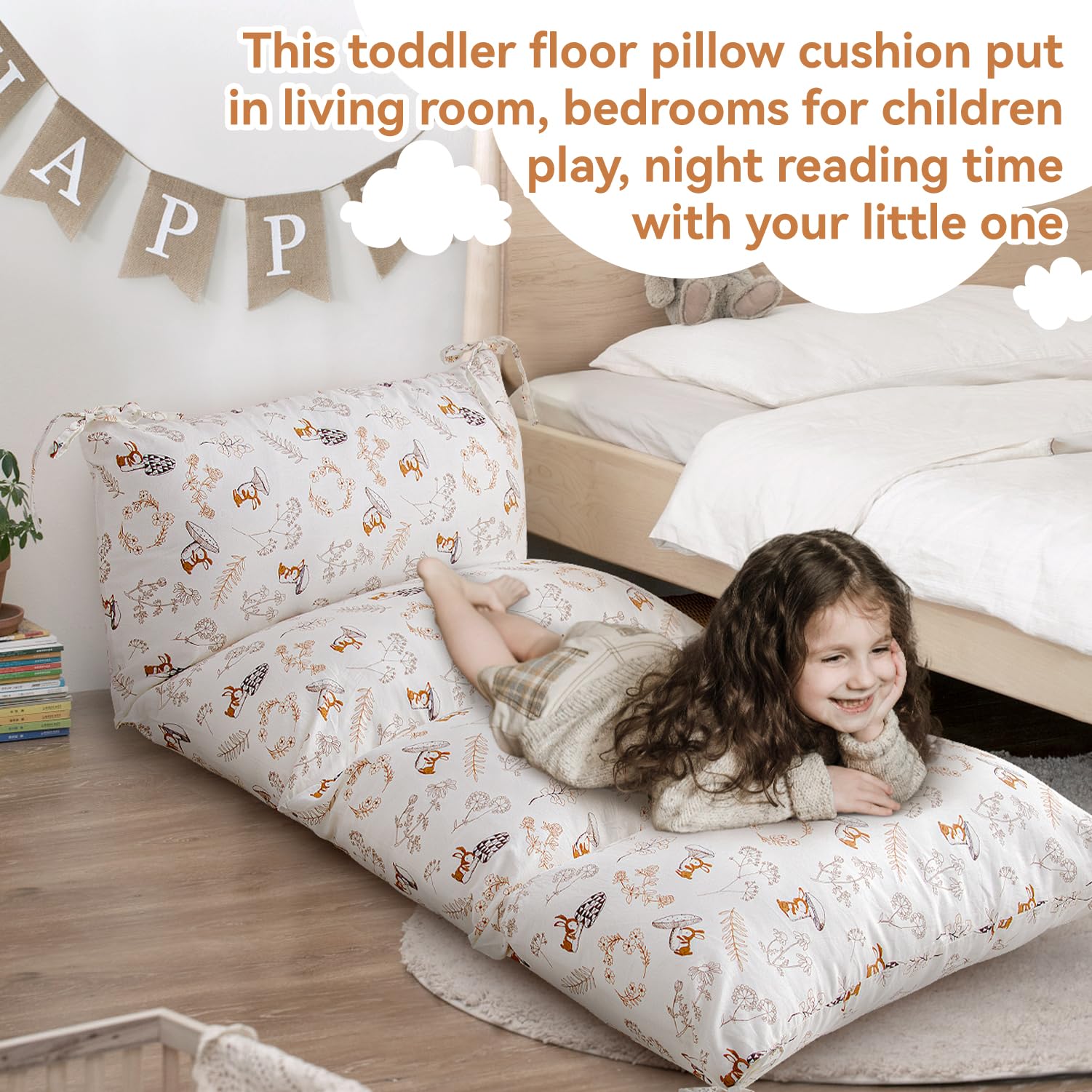 Sherilyn four-pocket design eases assembly and neat storage for pillow components.