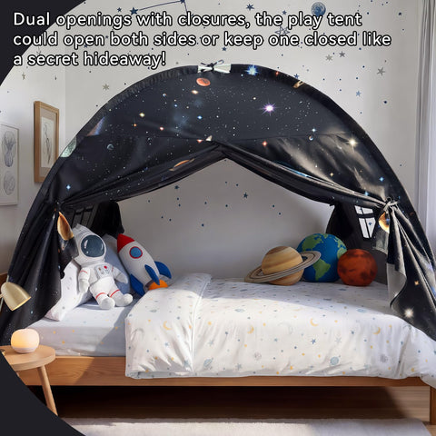 Sherilyn Galaxy Tent used as a floor tent for versatile play and naps