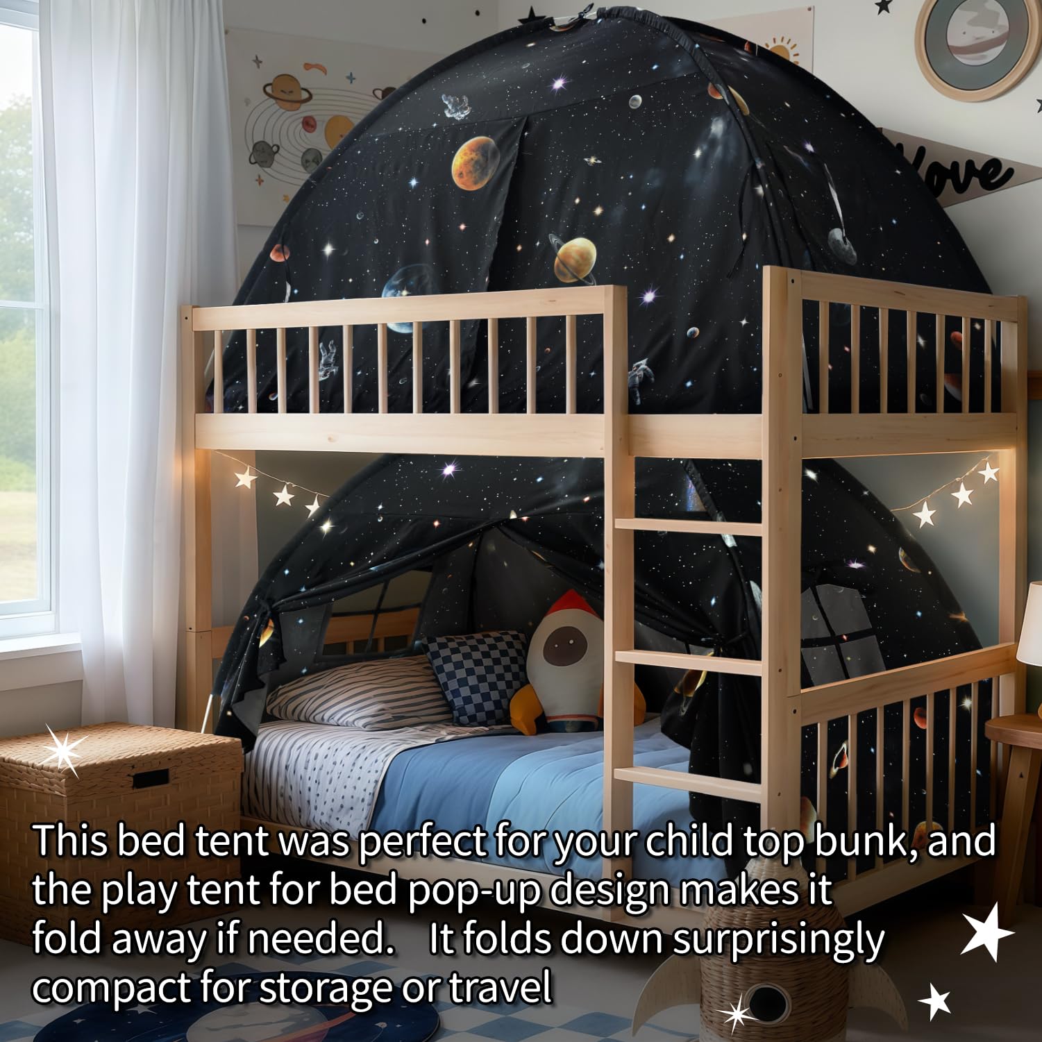 Sherilyn Galaxy Tent polyester cotton blend ensures easy care and durability