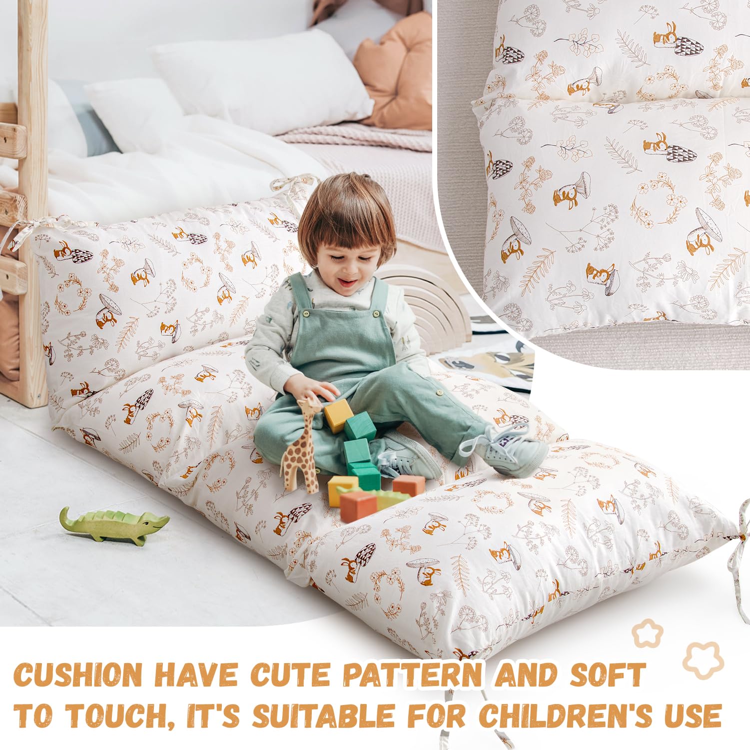 Sherilyn handmade pillow filler lets you customize the loft and firmness.