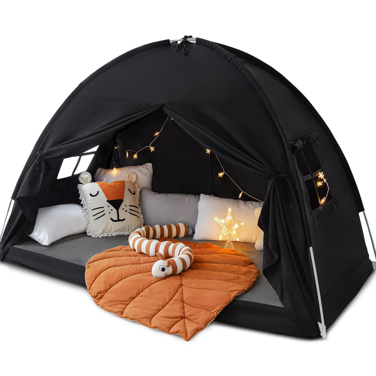 Sherilyn twin bed canopy assembly helps quick, sturdy setup for a cozy kid's space.