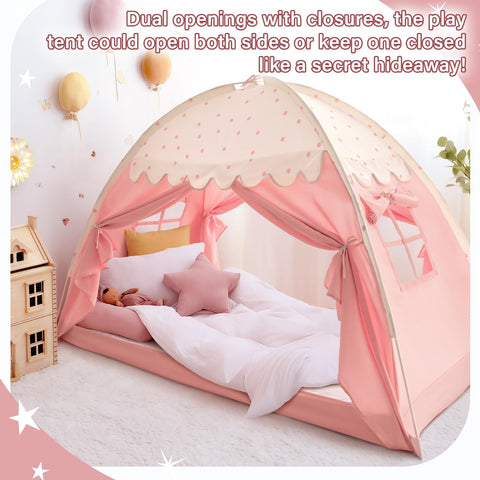 Sherilyn twin bed canopy tent private nook for reading and play