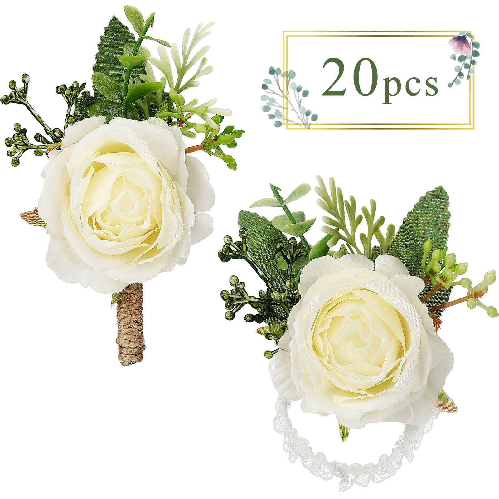 Sherr men's white boutonniere on lapel enhances formal attire.
