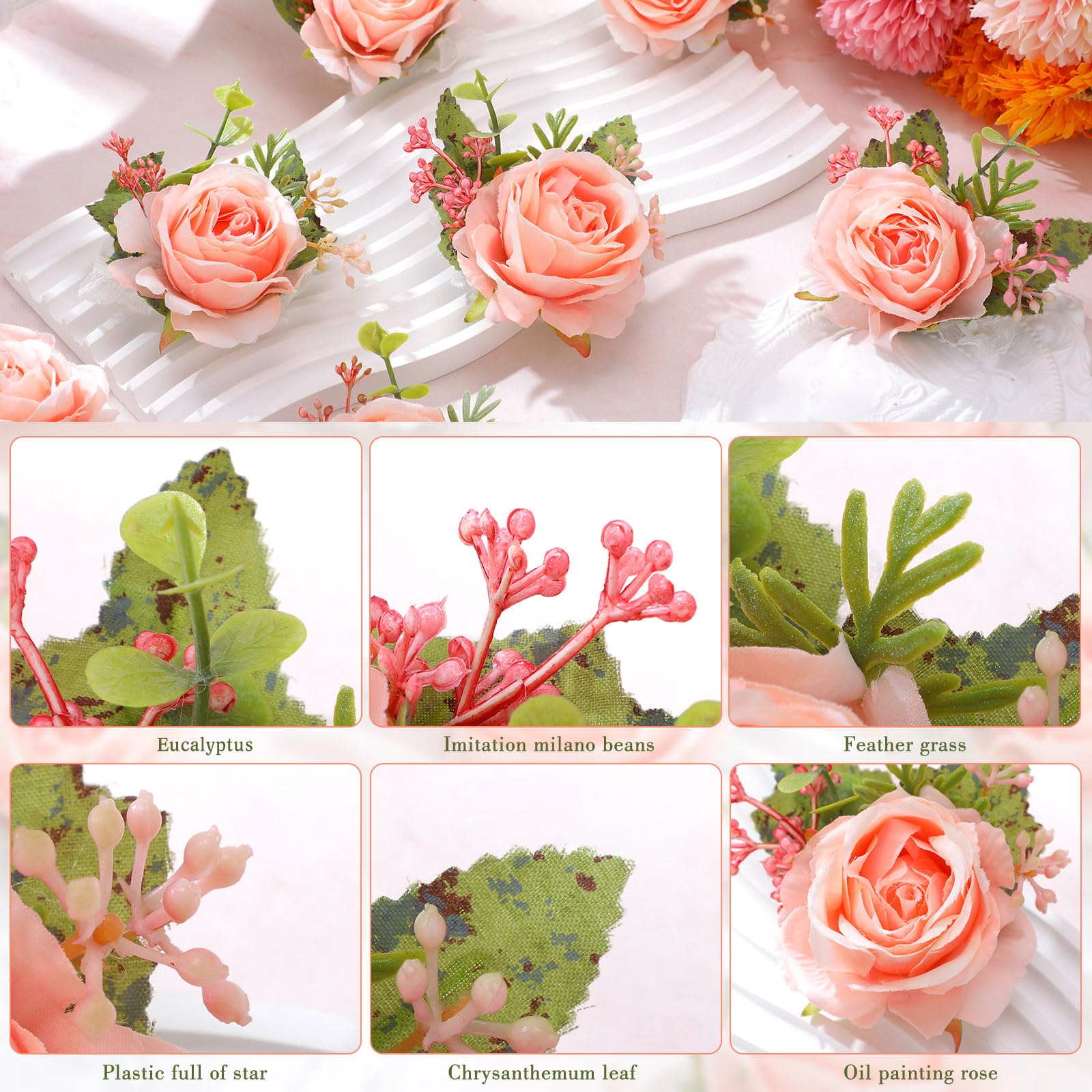 Sherr delicate-corsage-plush-silk easy to coordinate with dresses and accessories.