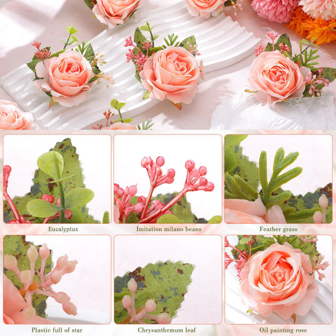 Sherr delicate-corsage-plush-silk easy to coordinate with dresses and accessories.