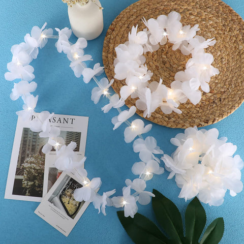 Sherr white LED lei creates beach party ambience