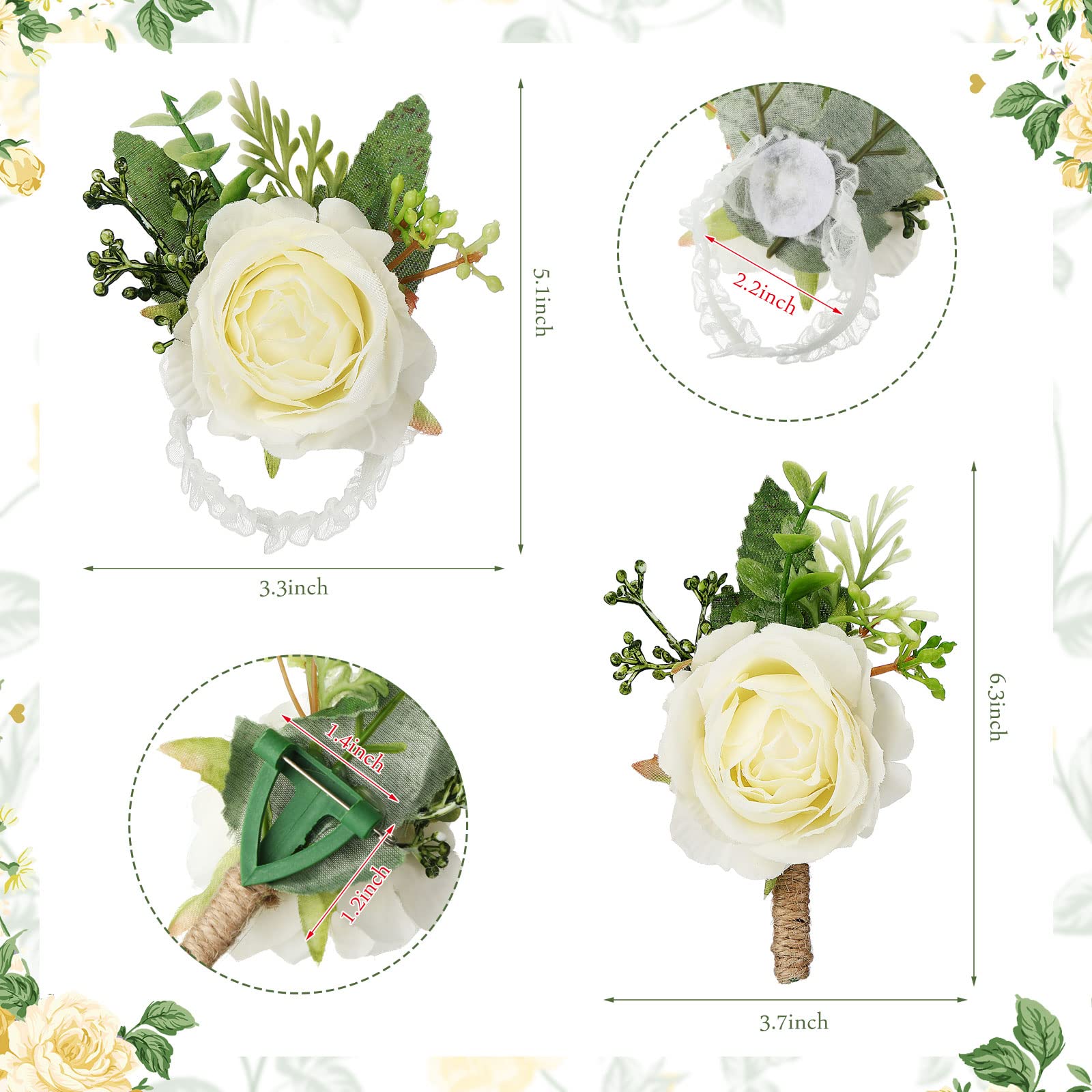 Sherr packaged corsage and boutonniere kit ready for gifting or prep.