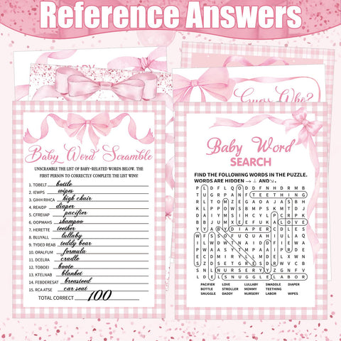 Sherr pink bow pencils as scoring tools