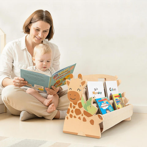 SheSeek easy-assembly book shelf simplifies setup and quick cleaning of pockets.