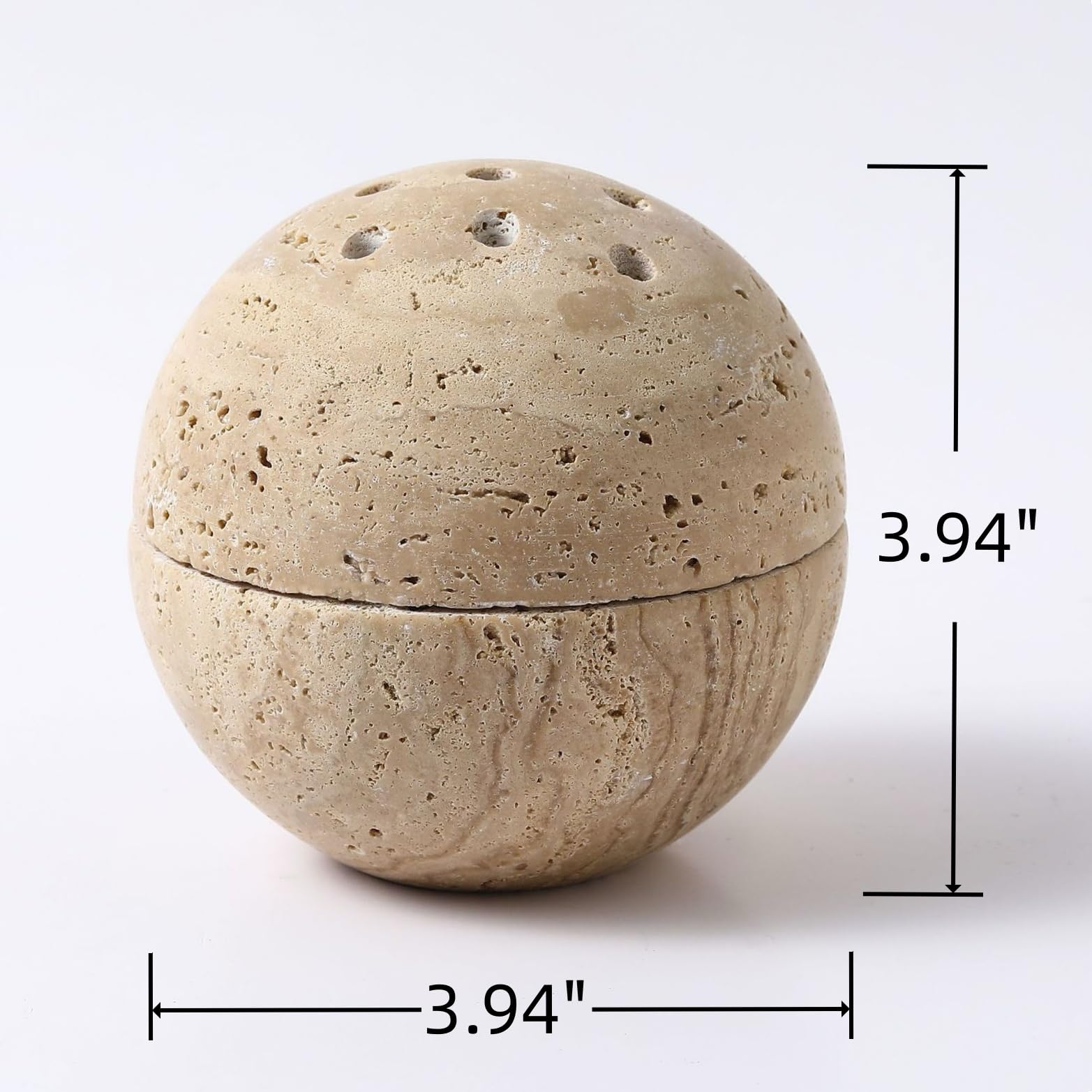 SHICANGSHIYE brass insert with nine holes enables steady incense burn