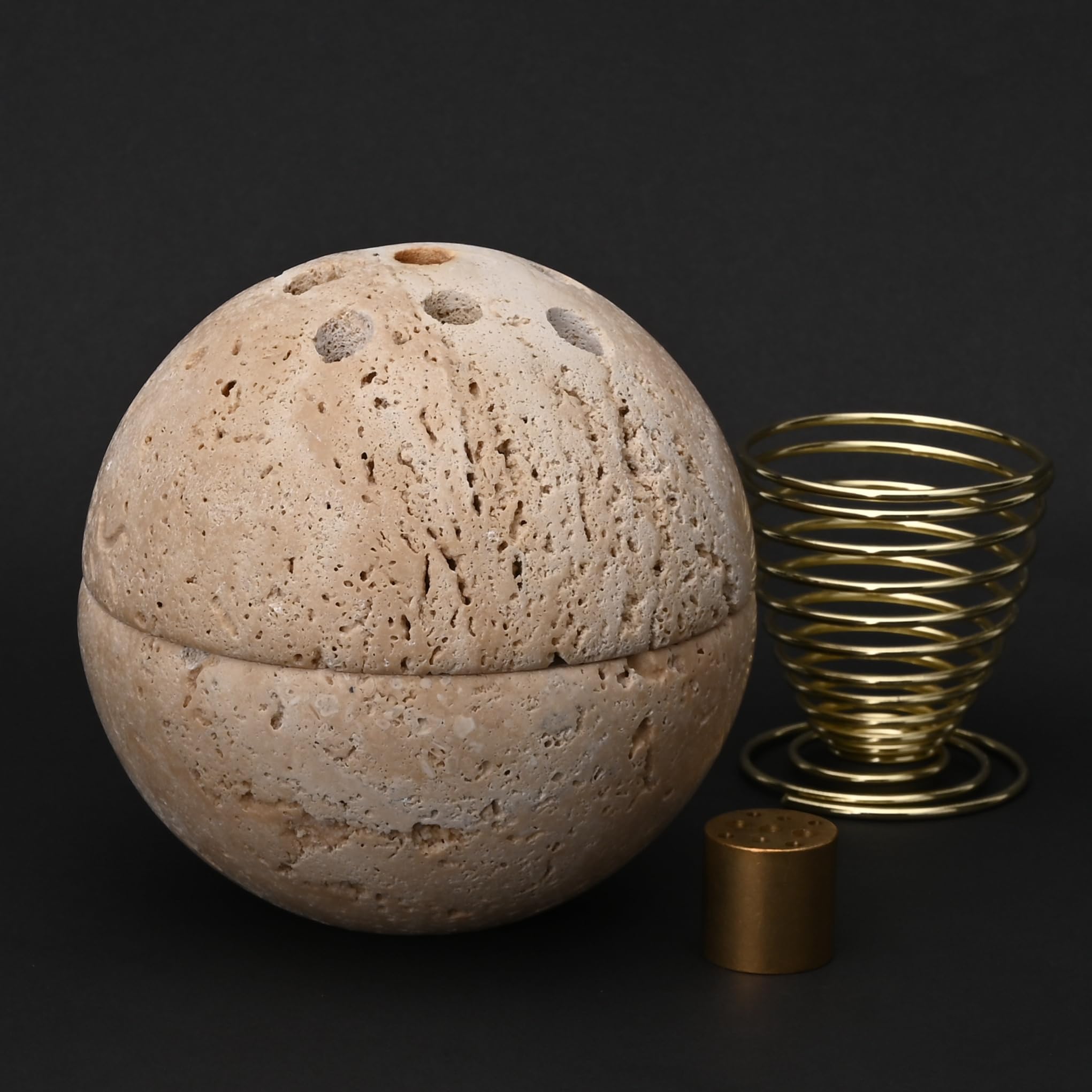 SHICANGSHIYE incense resin set highlights handcrafted hardware and stone