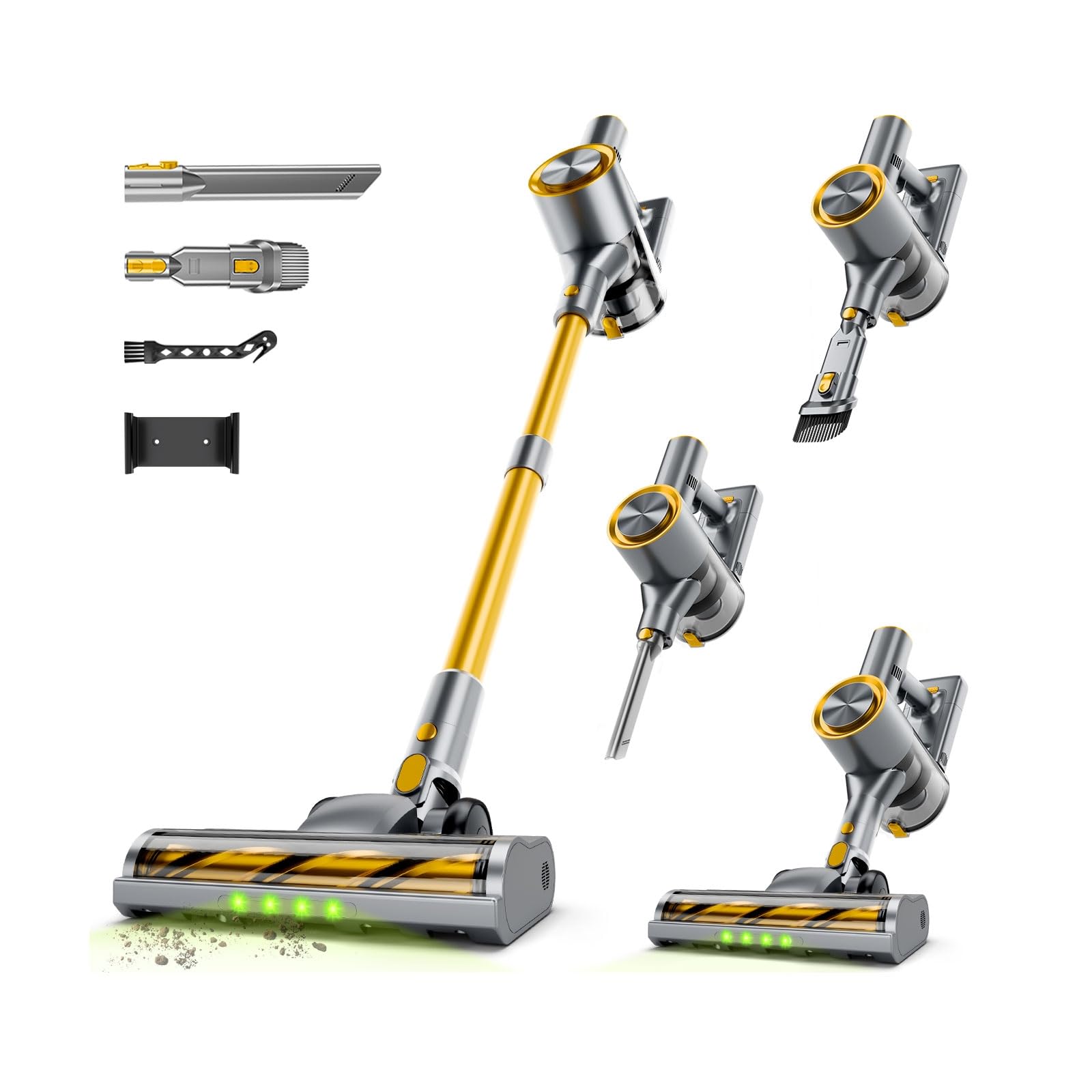 Shieal H22 suction-45kpa delivers powerful cleaning on carpets and hard floors