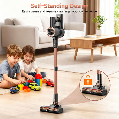 Shieal lightweight design makes maneuvering easy across rooms and stairs.