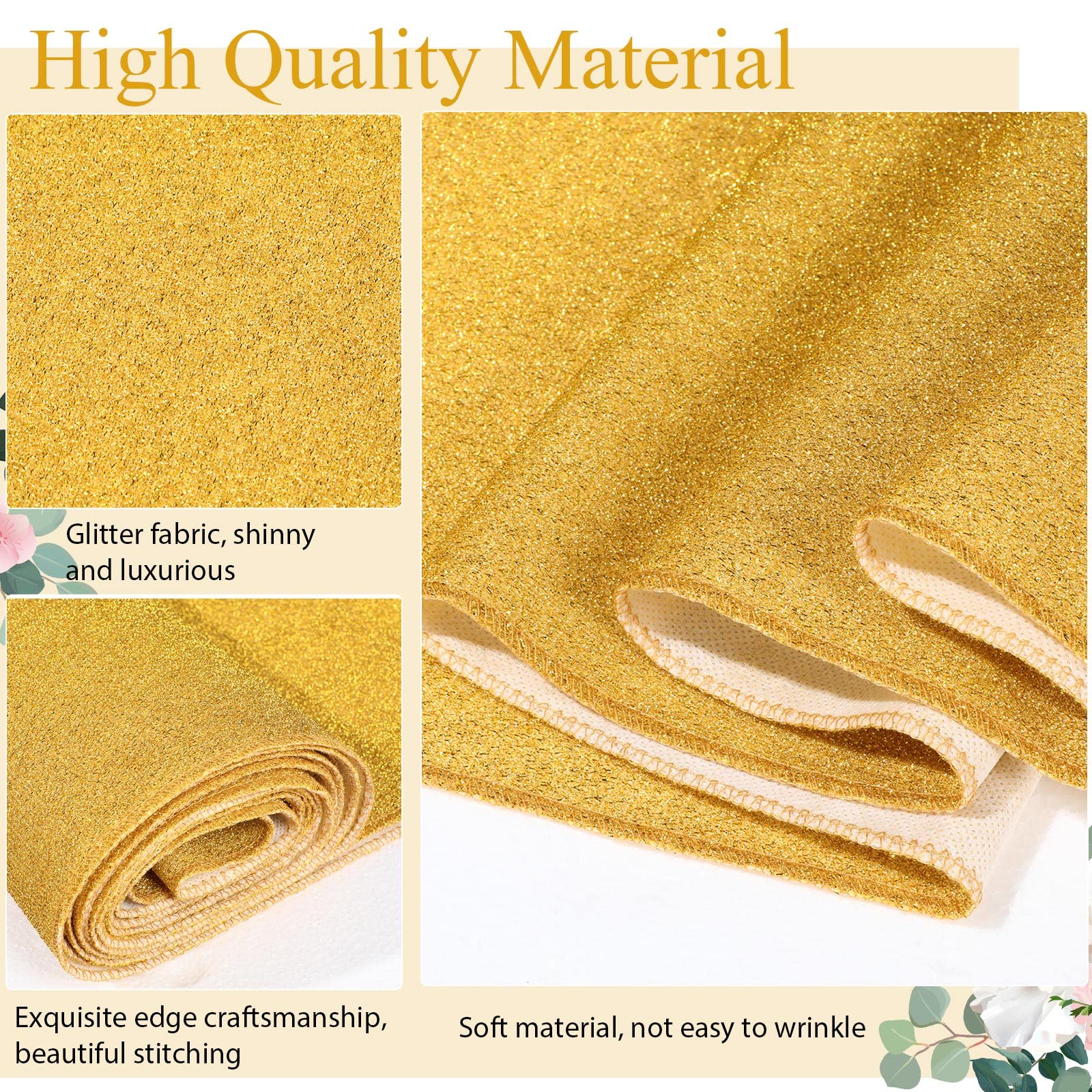 Shihanee sequin aisle runner used at an outdoor venue with bright ambiance