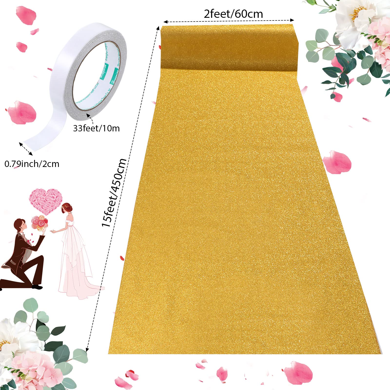 Shihanee sequin aisle runner glitter surface shines under lighting for elegant venues