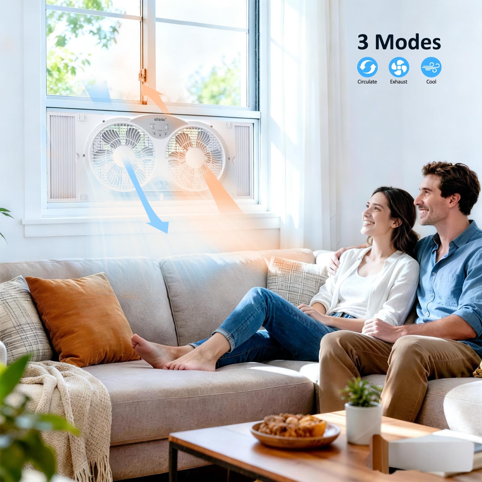 Shinic expandable panels adjusted to 24-37 inches for different windows