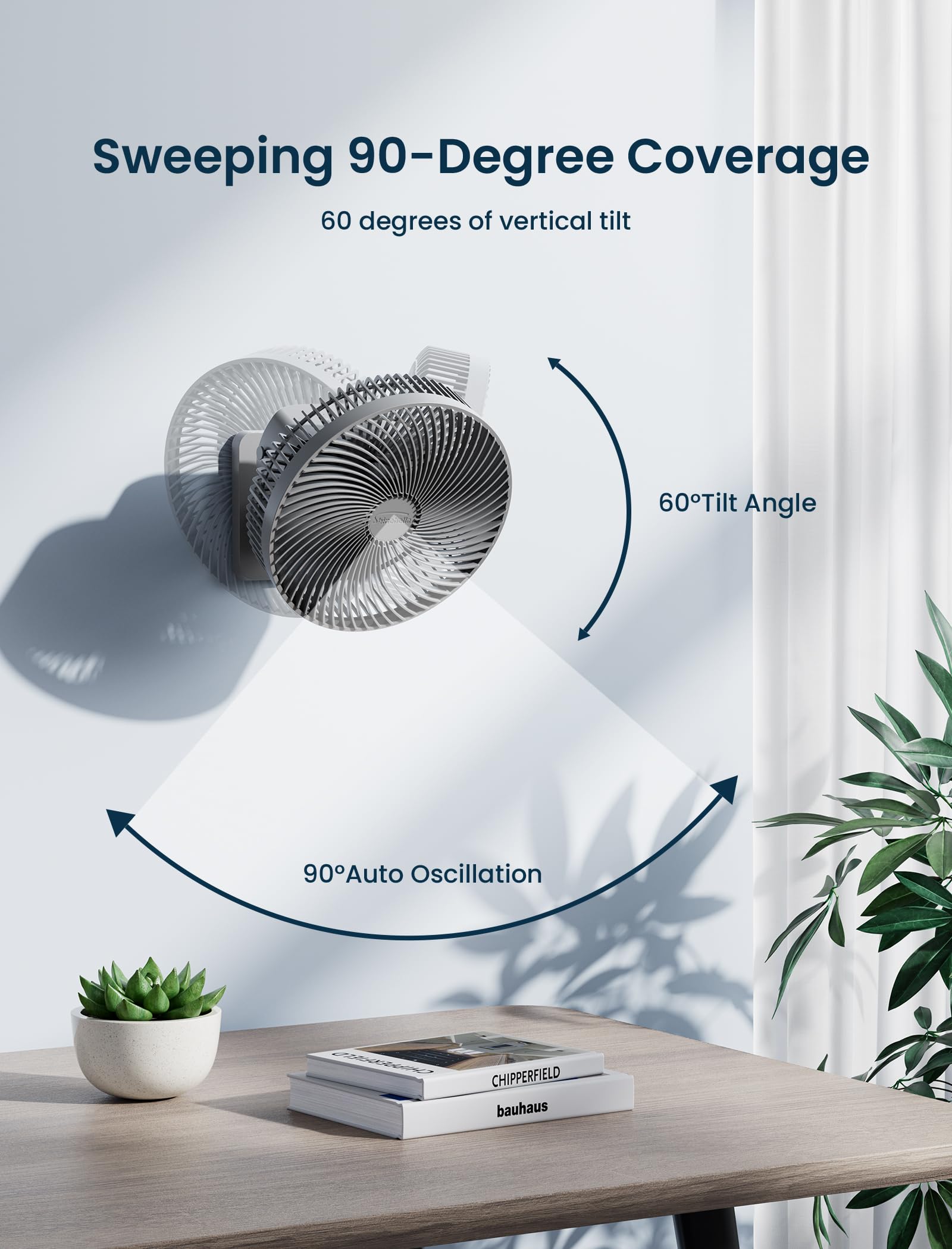 Shinebella wall mount bracket ensures secure installation on smooth surfaces.