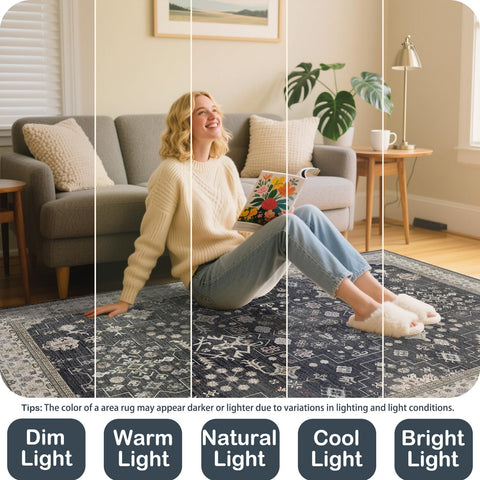 shinefly kid and pet-friendly rug supports everyday living with easy cleanups