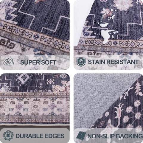 shinefly packaging care tips rug shows crease-free presentation after washing