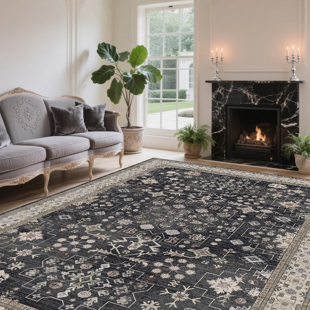 shinefly stain-resistant rug for high-traffic spaces reduces mess impact