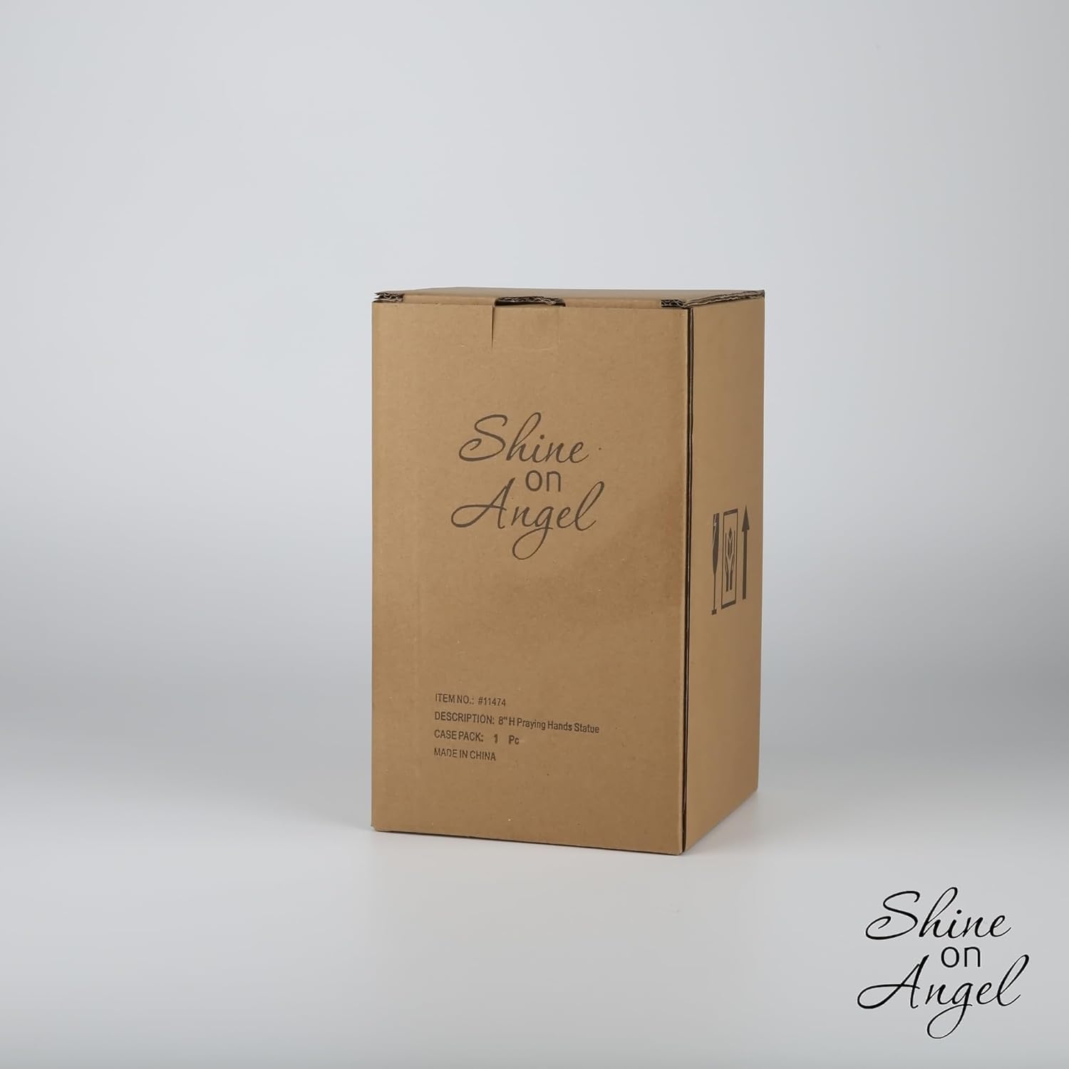 ShineOnAngel office or church display with freestanding prayer stone.