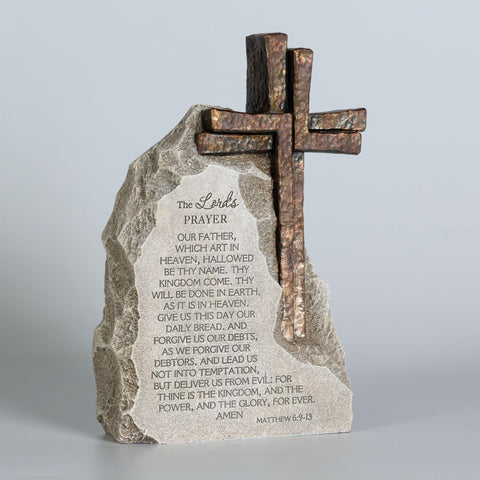 ShineOnAngel 9.4-inch prayer stone shown on tabletop for elegant accent.