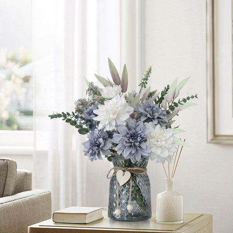 SHINFHOMF artificial flowers height 14-5 inches enhances table decor