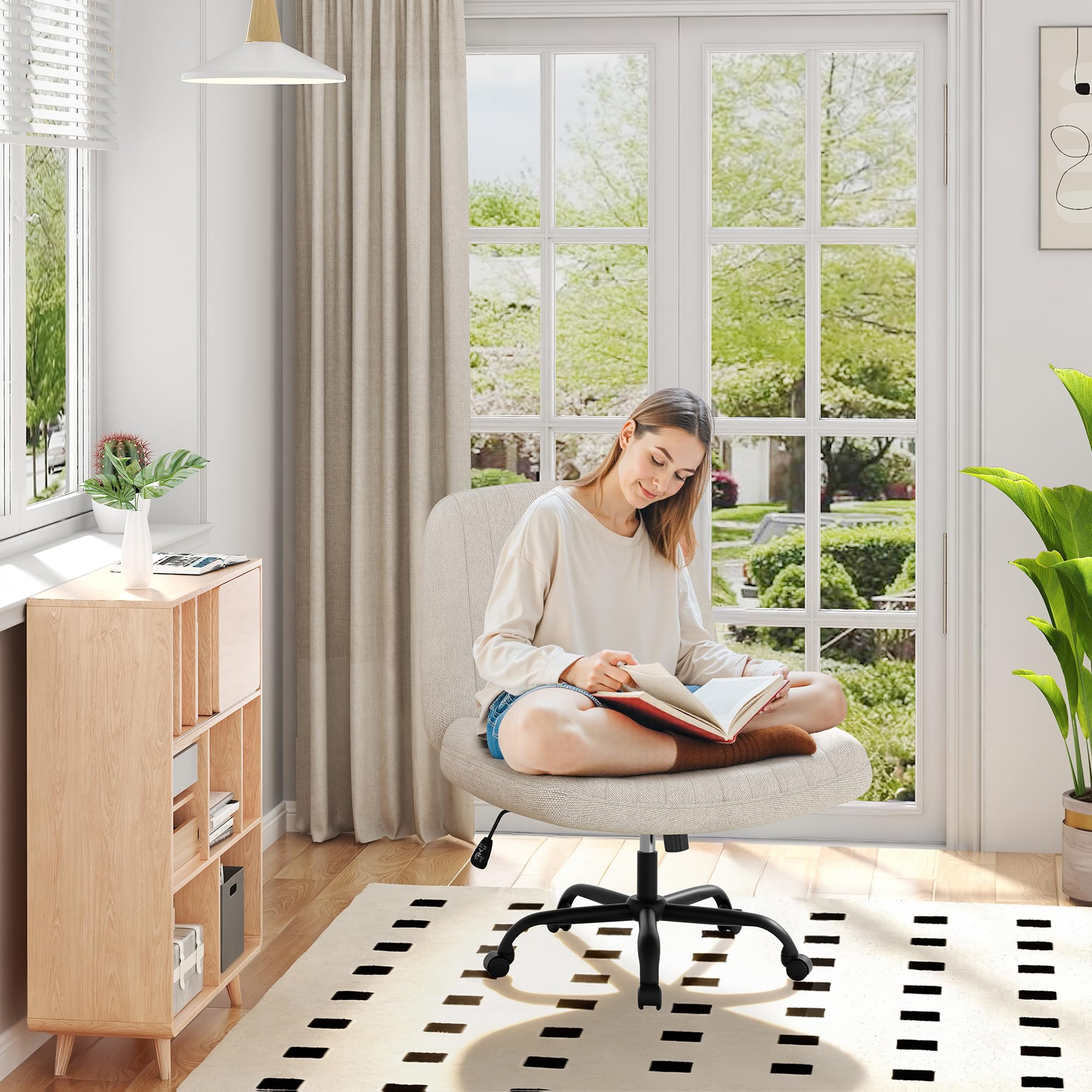 Shintenchi Criss Cross Chair height adjustment for personalized seating height