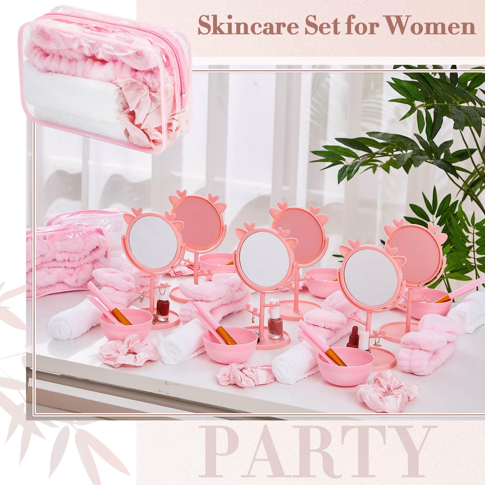 Shinylin makeup mirrors for easy beauty checks during sleepovers