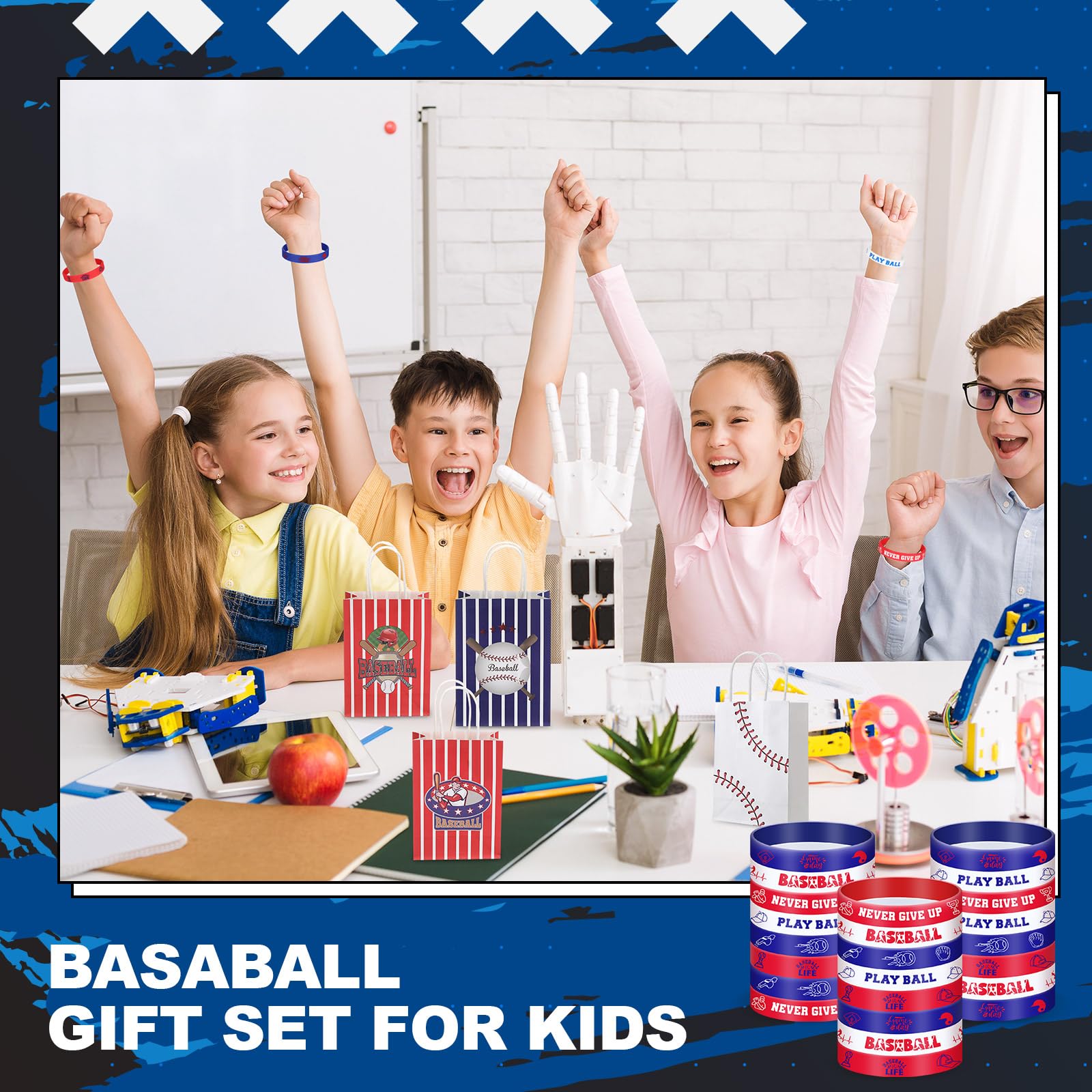 ShinyRelief silicone wristbands resist wear while celebrating teamwork.