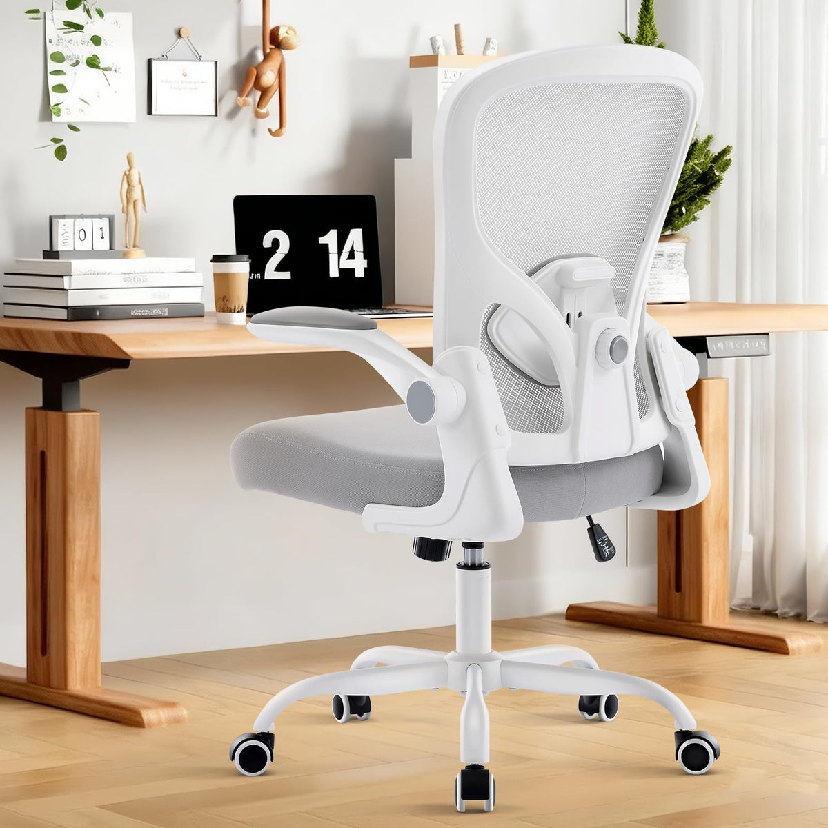 Shipborne ergonomic office chair backrest adjustable for customizable lumbar support.