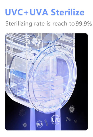 SHKI 24-hour drying function dries toothbrushes completely after use