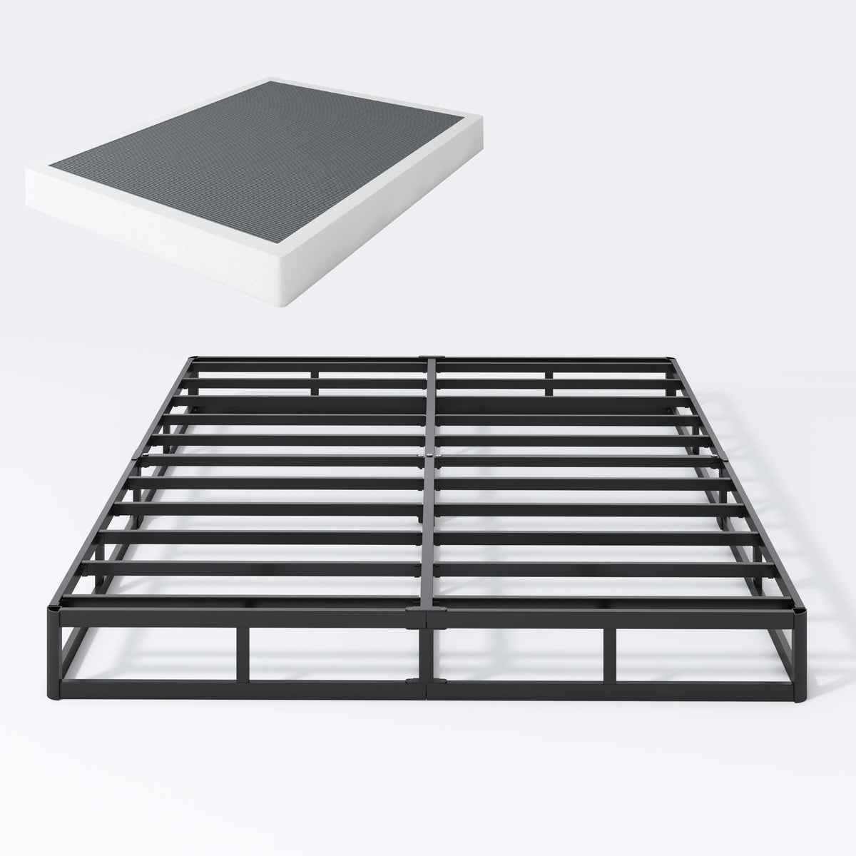 SHLAND full-size box spring 7inch offering solid mattress support
