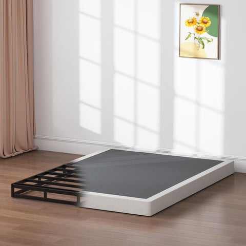 SHLAND heavy-duty metal slats provide durable mattress foundation for various types.