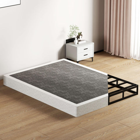 SHOANED 7in queen box spring assembly shows easy setup with included parts