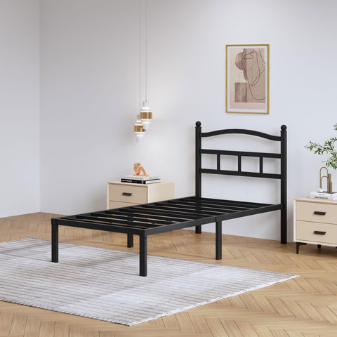 SHOANED bed frame requires no box spring yet provides solid support