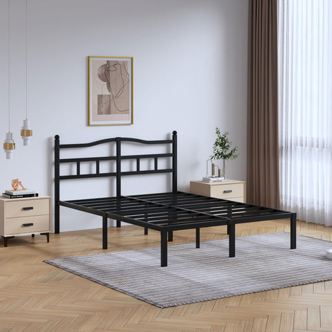 SHOANED box-spring-free bed frame offering reliable support without a box spring.