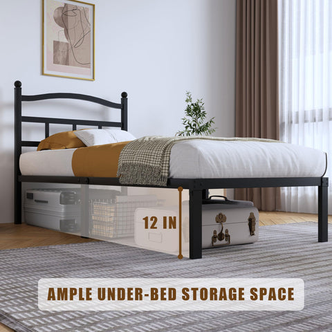 SHOANED under-bed storage measures 12 inches for organization