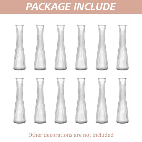 SHOHAYTO 8.35-Inch Bud Vase highlights height and visual interest for dining tables.